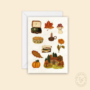 Kaart met envelop 'herfst illustraties'