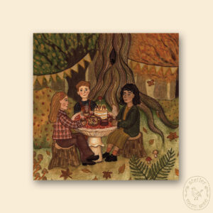 Kaart 'Autumn birthday party'