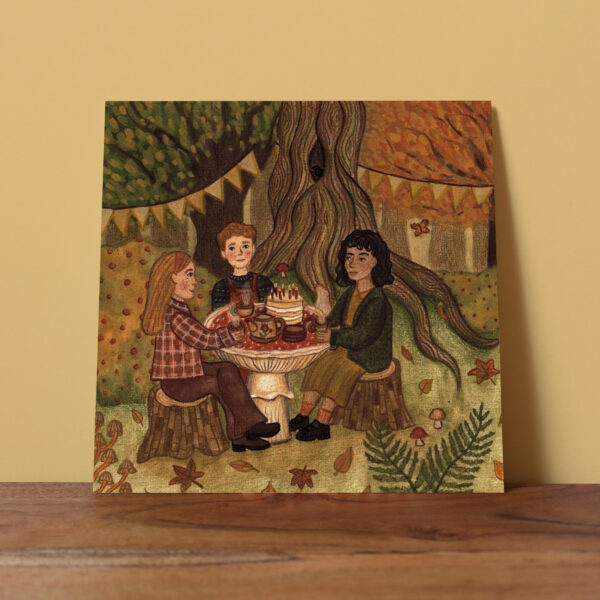 Kaart 'Autumn birthday party' - Afbeelding 2