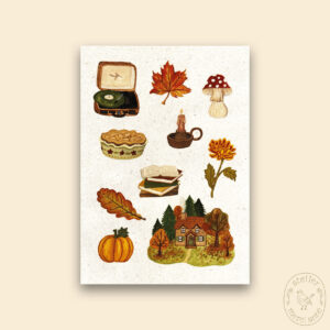 Kaart A6 'herfst illustraties'