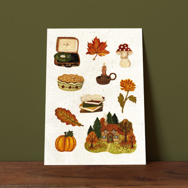 Kaart A6 'herfst illustraties' - Afbeelding 2