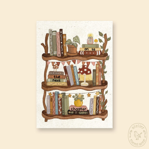 Kaart 'on to the next chapter' A6
