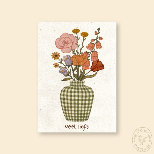 Kaart 'Veel liefs' A6