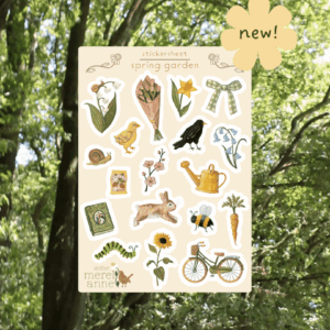 Stickervel 'Spring garden'