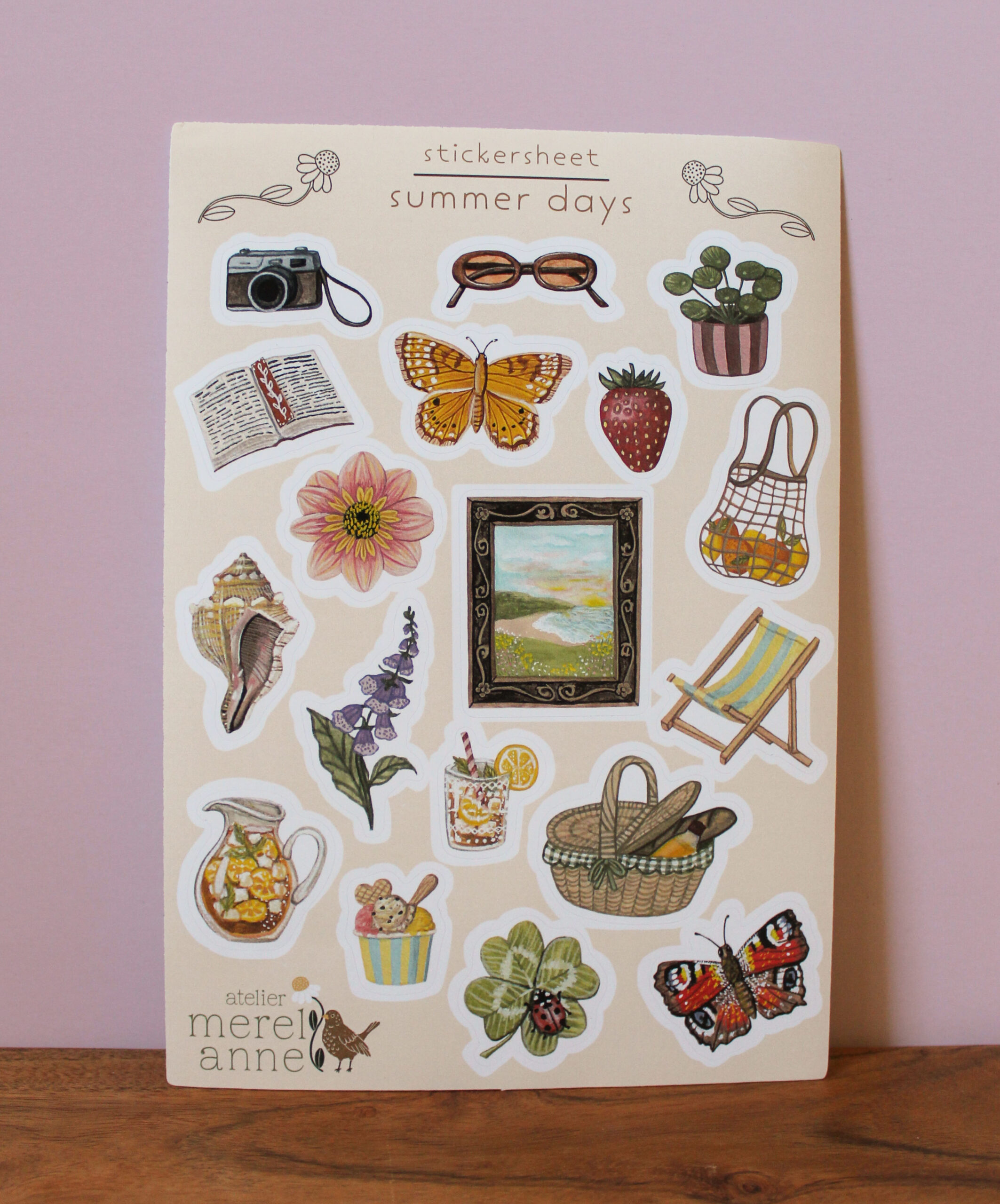 Seasonal stickersheets set 'spring, summer, autumn, winter' - Afbeelding 7